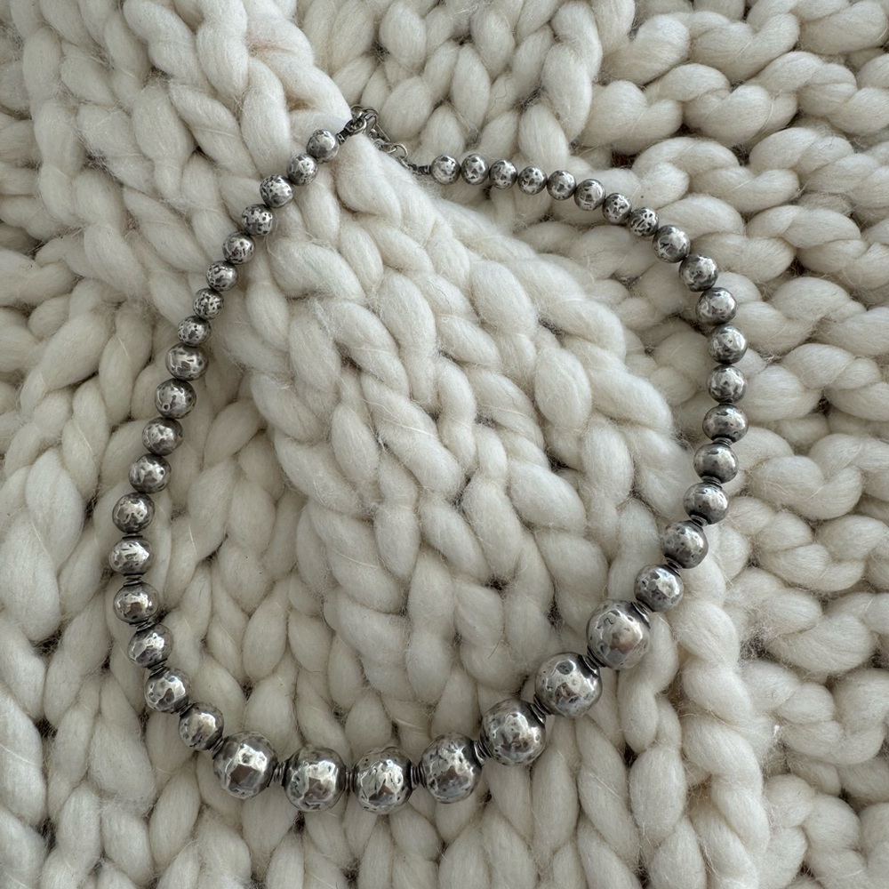 Silpada oxidized sterling silver necklace EUC